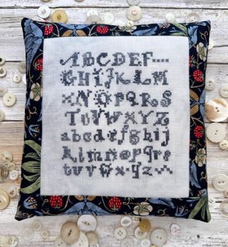 Blue Alphabet | Cross Stitch Pattern by Lucy Beam