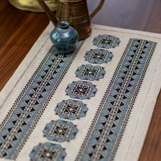 Blue Hellebore cross stitch folk embroidery kit