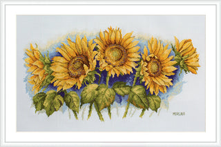 Bright Sunflowers Needlecraft Kit by Merejka - Premium Needlecraft Kit from Merejka - Just $39.60! Shop now at Crossed Hearts Needlework & Design