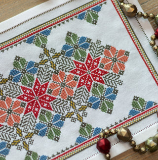 ''NEW! Carpathian Bluebells cross stitch folk embroidery kit