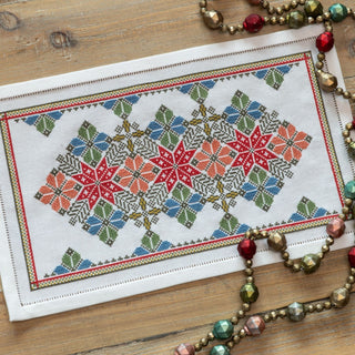 ''NEW! Carpathian Bluebells cross stitch folk embroidery kit