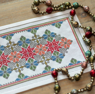 ''NEW! Carpathian Bluebells cross stitch folk embroidery kit