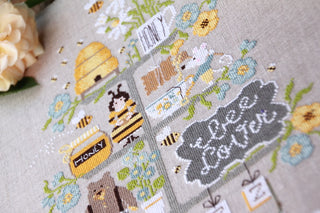 Celebrate The Bees Cross Stitch Pattern by Madame Chantilly - Premium Pattern, Cross Stitch from Madame Chantilly - Just $15.88! Shop now at Crossed Hearts Needlework & Design