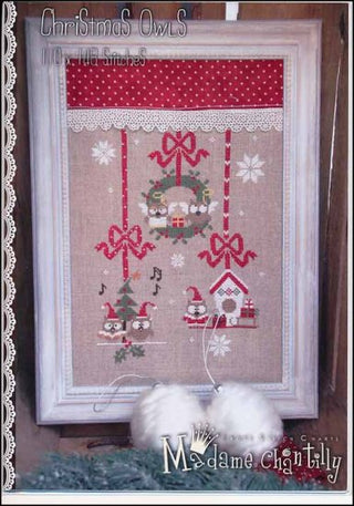 Christmas Owls Cross Stitch Pattern by Madame Chantilly - Premium Pattern, Cross Stitch from Madame Chantilly - Just $12.22! Shop now at Crossed Hearts Needlework & Design