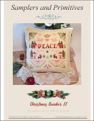 Image of Christmas Quaker II Cross Stitch Pattern by Samplers and Primitives 