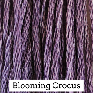6-strand embroidery thread by Classic Colorworks featuring purple hues called Blooming Crocus.