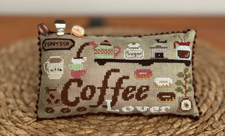 Coffee Lover Pillow | Cross Stitch Pattern by Mani di Donna