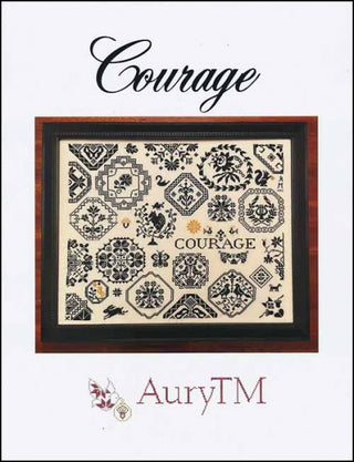 Courage Cross Stitch Pattern by AuryTM - Premium Pattern, Cross Stitch from AuryTM - Just $24! Shop now at Crossed Hearts Needlework & Design