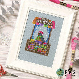 Crochet Shop Robin | Cross Stitch Pattern by Fine Frog Stitching