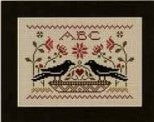 Crow Secrets In The Garden Cross Stitch Pattern by Happiness Is HeartMade - Premium Pattern, Cross Stitch from Happiness Is Heartmade - Just $12! Shop now at Crossed Hearts Needlework & Design