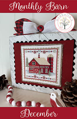 December Barn Cross Stitch Pattern by Anabella's *NEW* - Premium Pattern, Cross Stitch from Anabella's - Just $10! Shop now at Crossed Hearts Needlework & Design