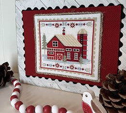 December Barn Cross Stitch Pattern by Anabella's *NEW* - Premium Pattern, Cross Stitch from Anabella's - Just $10! Shop now at Crossed Hearts Needlework & Design