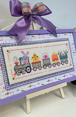 Easter Train Cross Stitch Pattern by Anabella's - Premium Pattern, Cross Stitch from Anabella's - Just $12! Shop now at Crossed Hearts Needlework & Design