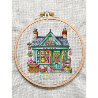Easter Shop Cross Stitch Pattern by Les Petites Croix de Lucie - Premium Pattern, Cross Stitch from Les Petites Croix de Lucie - Just $17.60! Shop now at Crossed Hearts Needlework & Design