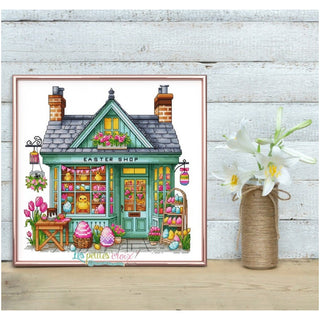 Easter Shop Cross Stitch Pattern by Les Petites Croix de Lucie - Premium Pattern, Cross Stitch from Les Petites Croix de Lucie - Just $17.60! Shop now at Crossed Hearts Needlework & Design