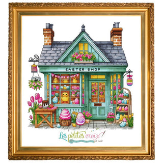Easter Shop Cross Stitch Pattern by Les Petites Croix de Lucie - Premium Pattern, Cross Stitch from Les Petites Croix de Lucie - Just $17.60! Shop now at Crossed Hearts Needlework & Design