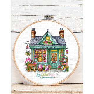 Easter Shop Cross Stitch Pattern by Les Petites Croix de Lucie - Premium Pattern, Cross Stitch from Les Petites Croix de Lucie - Just $17.60! Shop now at Crossed Hearts Needlework & Design