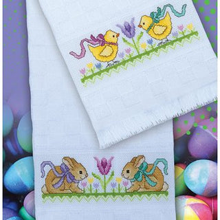 Bunnies & Tulips and Chicks & Tulips cross stitch pattern from Stoney Creek Cross Stitch Collection Magazine Spring 2026 | Vol. 38 No. 2