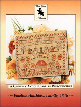 Emeline Hotchkiss, Lacolle, 1846 Cross Stitch Pattern by Cross Stitch Antiques - Premium Pattern, Cross Stitch from Cross Stitch Antiques - Just $24! Shop now at Crossed Hearts Needlework & Design