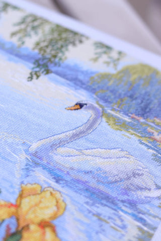 Enchanted Pond Needlecraft Kit by Merejka - Premium Needlecraft Kit from Merejka - Just $70.20! Shop now at Crossed Hearts Needlework & Design