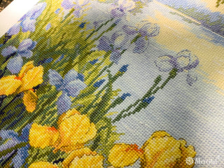 Enchanted Pond Needlecraft Kit by Merejka - Premium Needlecraft Kit from Merejka - Just $70.20! Shop now at Crossed Hearts Needlework & Design