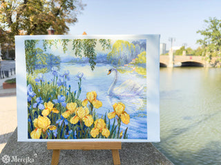 Enchanted Pond Needlecraft Kit by Merejka - Premium Needlecraft Kit from Merejka - Just $70.20! Shop now at Crossed Hearts Needlework & Design