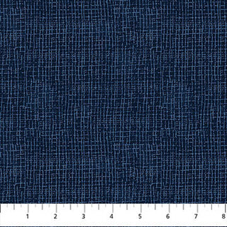 NC Grid Texture Navy - Village Folk