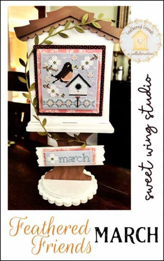 Feathered Friends - March Cross Stitch Pattern by Sweet Wing Studio 