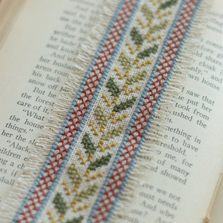 Folk Fabric Sampler Ivory cross stitch kit