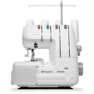 Husqvarna Viking sewing machine on a white background