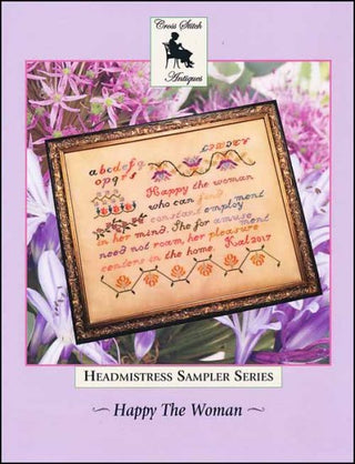 Happy The Woman Cross Stitch Pattern by Cross Stitch Antiques - Premium Pattern, Cross Stitch from Cross Stitch Antiques - Just $16! Shop now at Crossed Hearts Needlework & Design