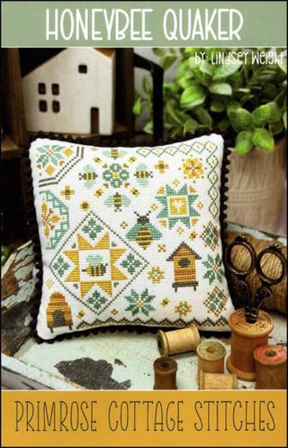 Honeybee Quaker Cross Stitch Pattern by Primrose Cottage Stitches 