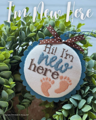 I'm New Here | Cross Stitch Pattern by Hands On Design