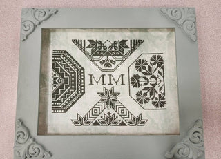 Initial Impression | Cross Stitch Pattern by 1884 Stitchery Designs