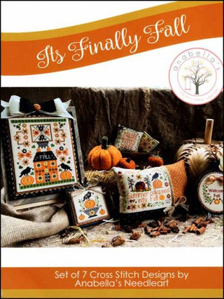 It's Finally Fall Cross Stitch Pattern Booklet by Anabella's - Premium Pattern, Cross Stitch from Anabella's - Just $25! Shop now at Crossed Hearts Needlework & Design