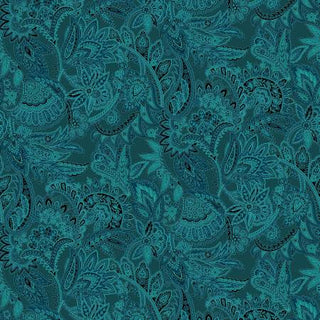 RJR Teal Paisley