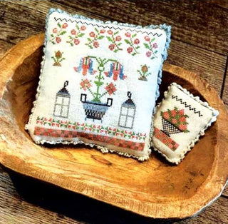 Jobiena's Flower Basket Cross Stitch Pattern by From the Heart NeedleArt