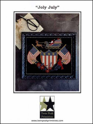 Joly July Cross Stitch Pattern by Twin Peak Primitives *NEW* - Premium Pattern, Cross Stitch from Twin Peak Primitives - Just $15! Shop now at Crossed Hearts Needlework & Design