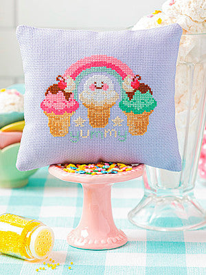 Just CrossStitch Magazine: 2025 Summer Edition. Yummy
Design by Elle Noonan of StitchSprout. Add a sprinkle of sweetness to your stitching with this delightful project -- a perfect blend of whimsy and fun that's sure to add a scoop of happiness to any space!