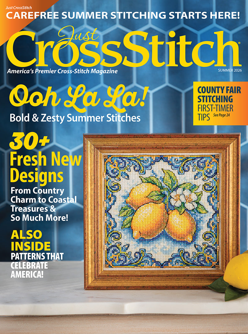 Just CrossStitch Magazine Summer 2026 Cross Stitch Patterns Crossed