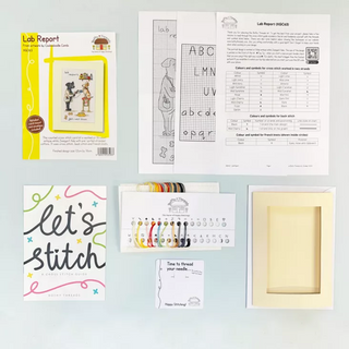 Lab Report Greeting Card Counted Cross Stitch Kit by Bothy Threads XGC63