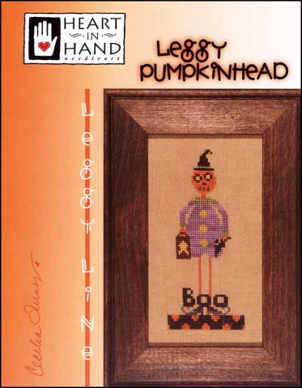 Leggy Pumpkinhead Cross Stitch Pattern by Heart In Hand Needleart ...