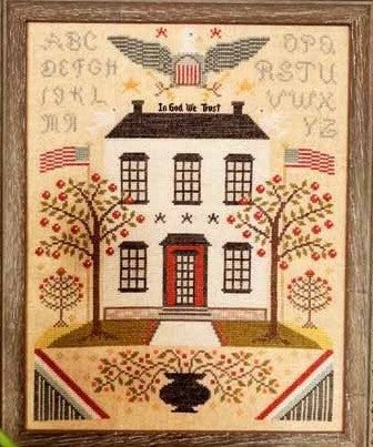 Liberty and Union Cross Stitch Pattern | Annie Beez Folk Art