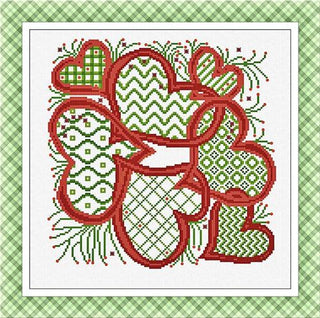 Linked Hearts Cross Stitch Pattern by Alessandra Adelaide Needleworks