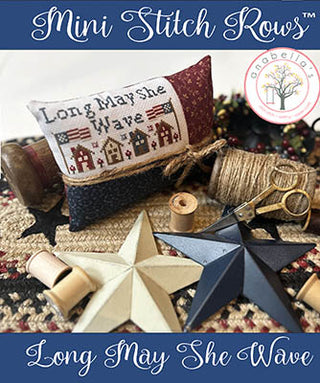 Long May She Wave: Mini Stitch Rows™ Cross Stitch Pattern by Anabella's - Premium Pattern, Cross Stitch from Anabella's - Just $8! Shop now at Crossed Hearts Needlework & Design