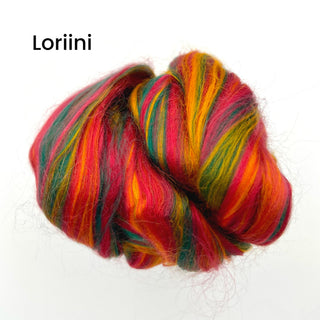 Dyed Multi-Color Bamboo Fiber Top | 5 Uber Soft, Luxurious Blended Colors | 125 Grams, 19 Micron