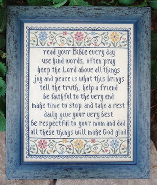 Words of Wisdom Cross Stitch Pattern by My Big Toe Designs - Premium Needlecraft Patterns from My Big Toe Designs™ - Just $10! Shop now at Crossed Hearts Needlework & Design