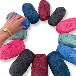 Marvel DK Yarn (Set of 2 Skeins) | 80% Merino 20% Tussah Silk Yarn Blend