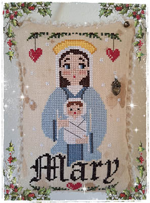 Mary Cross Stitch Pattern by Fairy Wool in the Wood