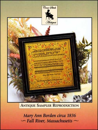 Mary Ann Borden Circa 1836 Cross Stitch Pattern by Cross Stitch Antiques - Premium Pattern, Cross Stitch from Cross Stitch Antiques - Just $22! Shop now at Crossed Hearts Needlework & Design